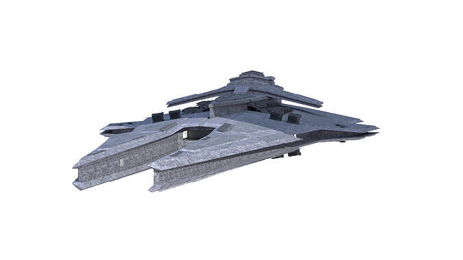 Sith Harrower-Dreadnought Low-poly 3D model