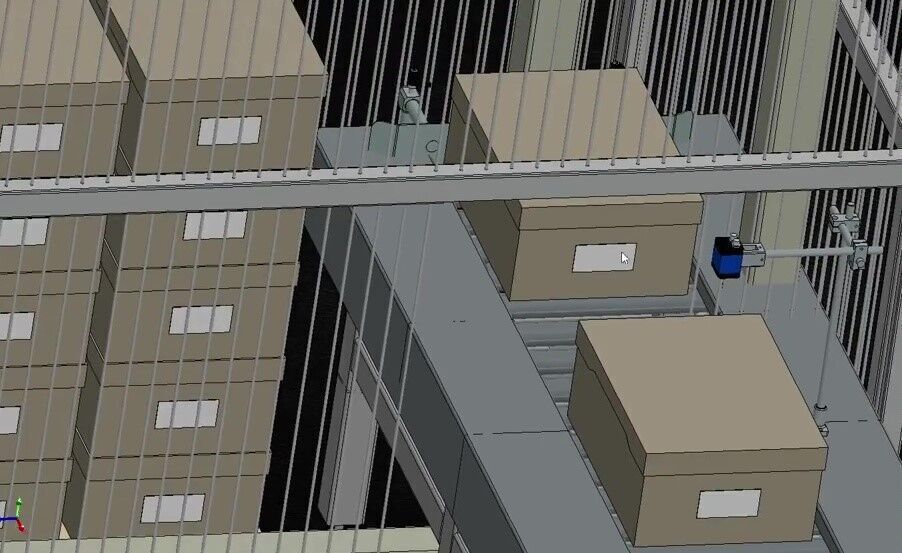 Truss Carton Palletizer  Efficient Carton Stacking Machine 3D model_9