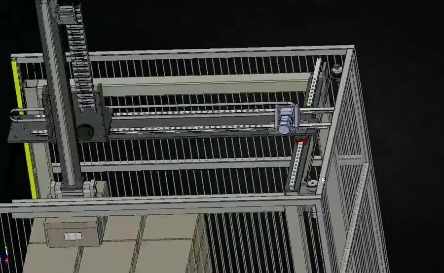 Truss Carton Palletizer  Efficient Carton Stacking Machine 3D model_7