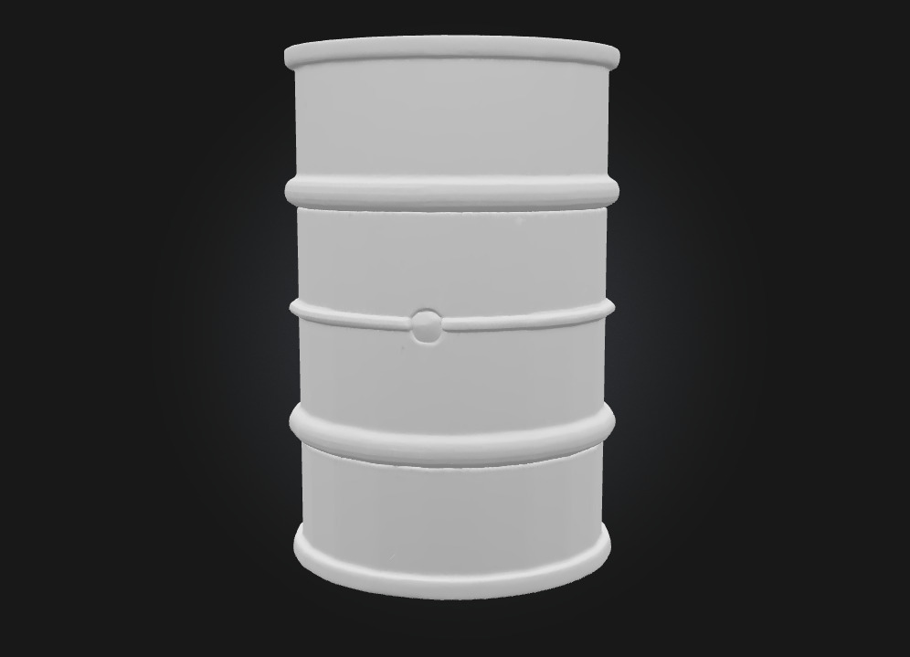 Barrel Hazardous Waste Containment in 3D Detail 3D model_5