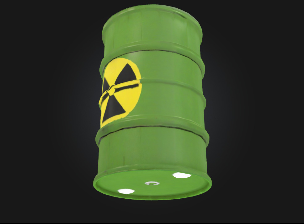 Barrel Hazardous Waste Containment in 3D Detail 3D model_4