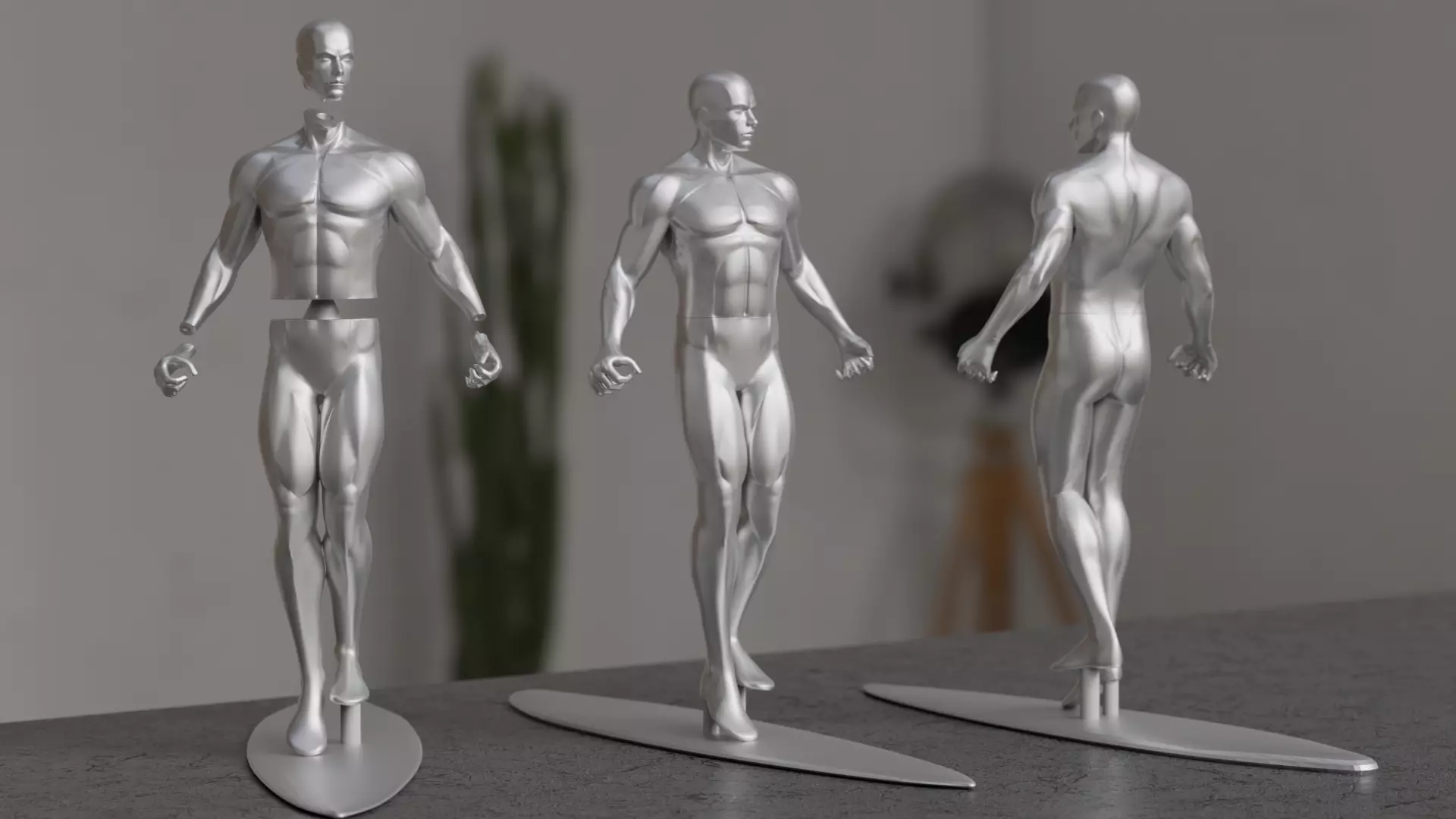 Silver Surfer STL 3D Model for Printing Marvel Fan Art 3D print model_0