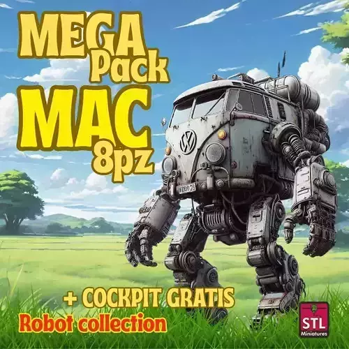 Mega Pack Mac 8pz 3D Printing STL Collection  3D print model
