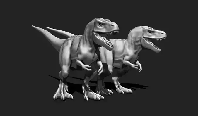 T-Rex STL Model - Prehistoric Creature 3D Print Ready