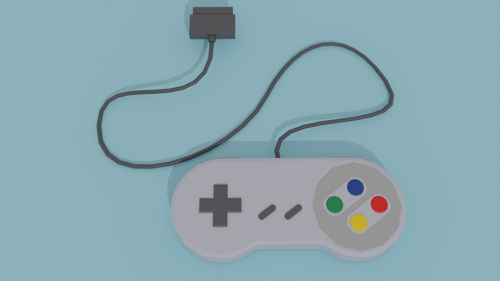 Low Poly Nintendo PlayStation 3D Model Low-poly 3D model_2