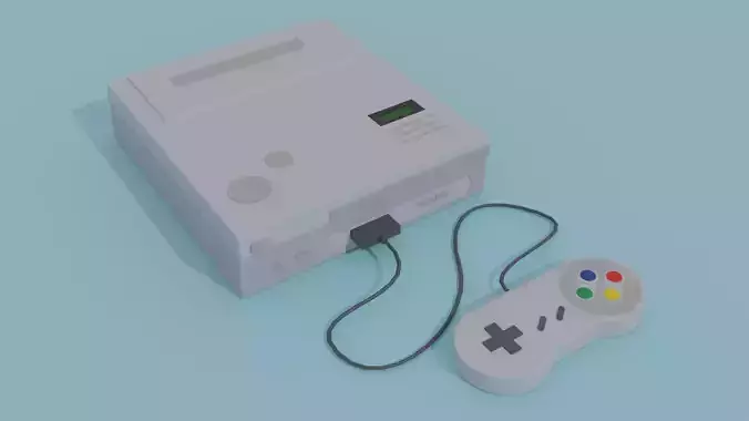 Low Poly Nintendo PlayStation 3D Model Low-poly 3D model