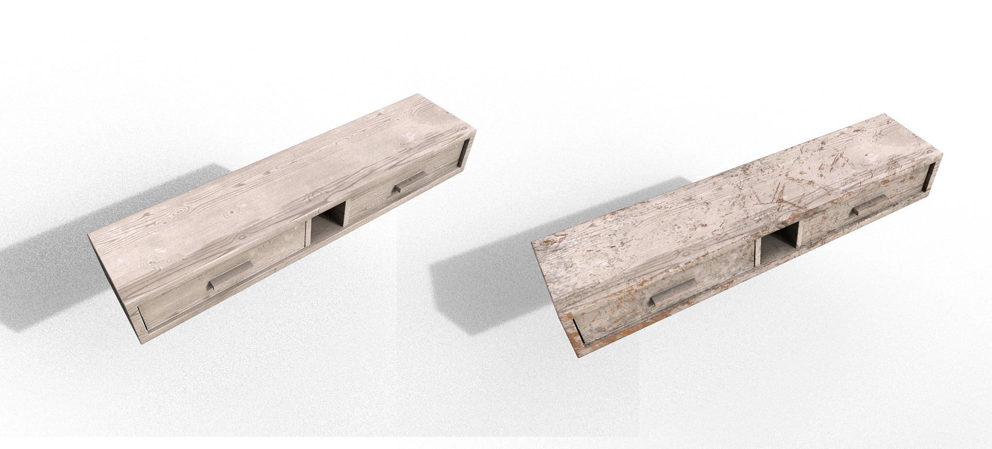 Pack 2 Sets Modern Furniture 3D Model Low-poly 3D model_42