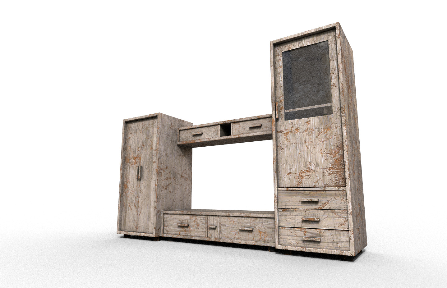 Pack 2 Sets Modern Furniture 3D Model Low-poly 3D model_2