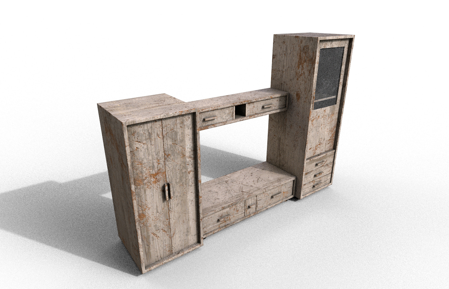 Pack 2 Sets Modern Furniture 3D Model Low-poly 3D model_6