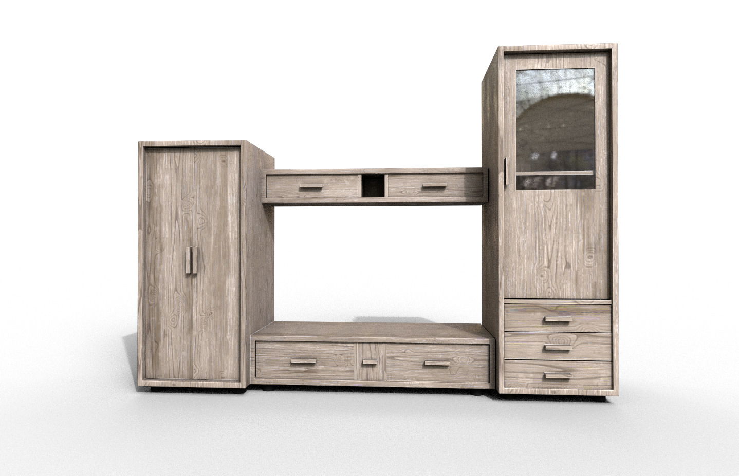 Pack 2 Sets Modern Furniture 3D Model Low-poly 3D model_3