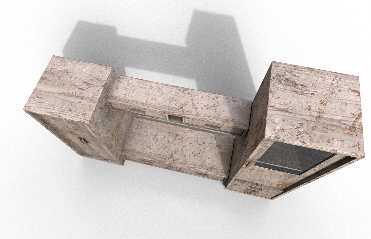 Pack 2 Sets Modern Furniture 3D Model Low-poly 3D model_12