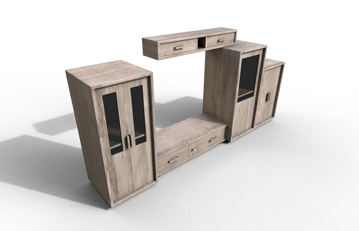 Pack 2 Sets Modern Furniture 3D Model Low-poly 3D model_57