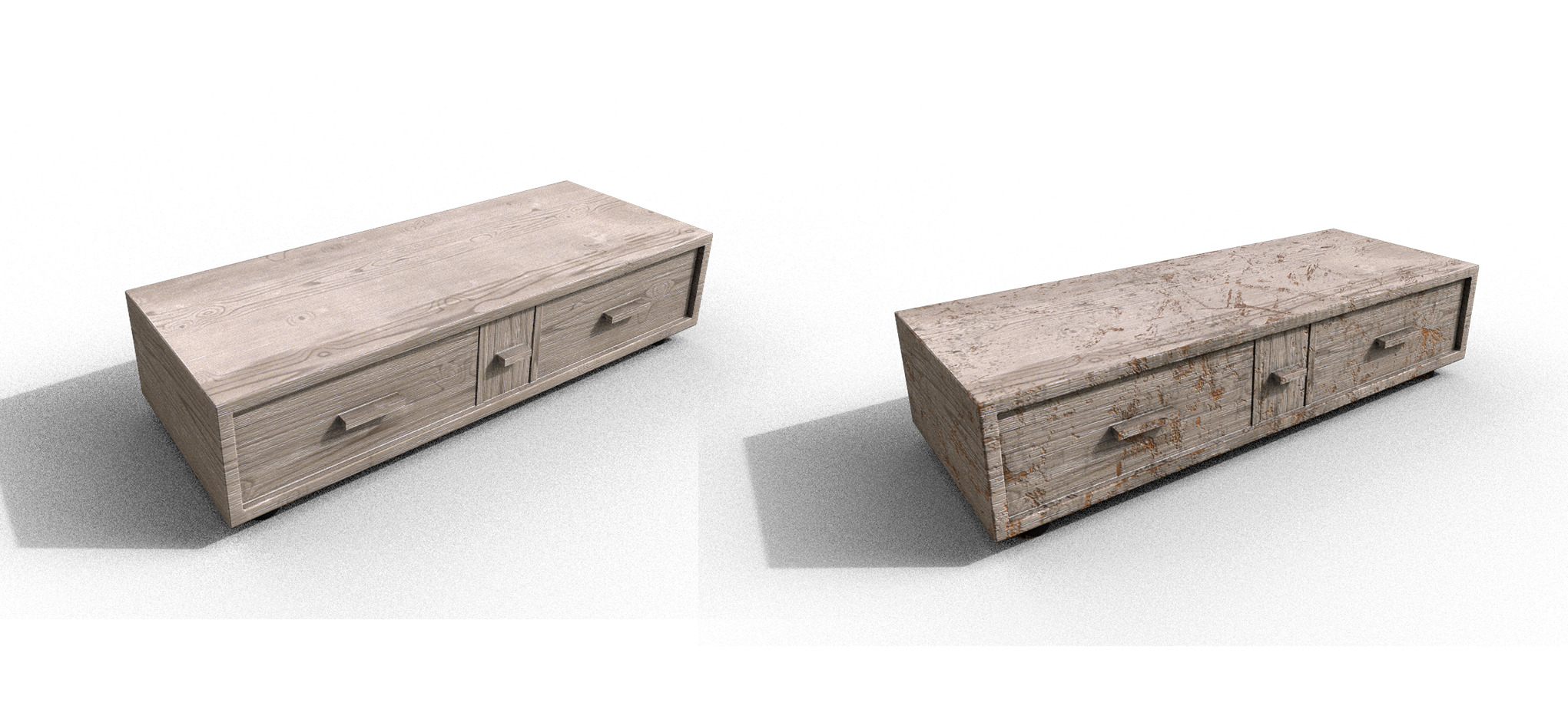 Pack 2 Sets Modern Furniture 3D Model Low-poly 3D model_43