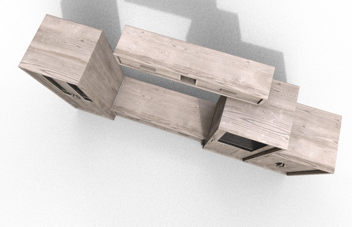 Pack 2 Sets Modern Furniture 3D Model Low-poly 3D model_58