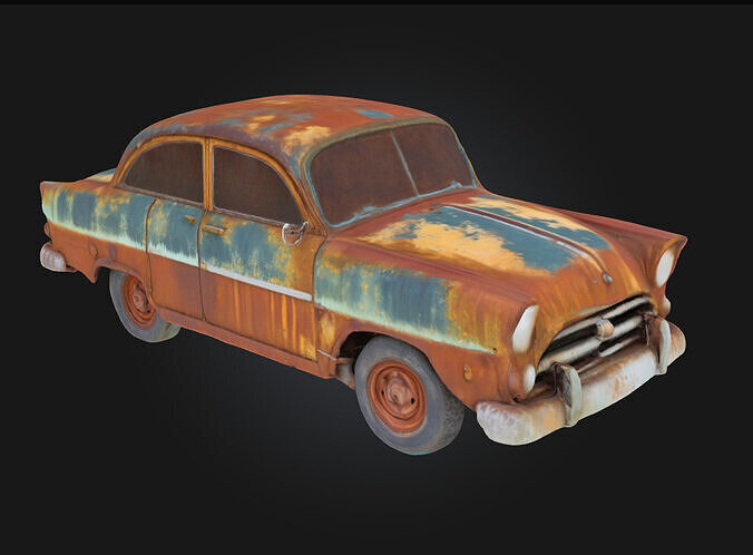 Rusty Classic  A Vintage Relic Reclaimed by Time 3D model