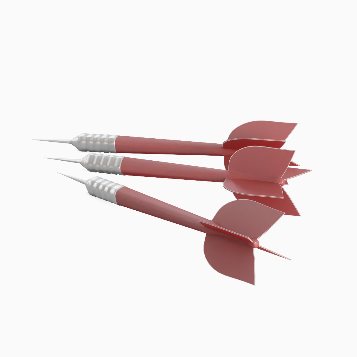 Dart 02 Low-poly 3D model_1