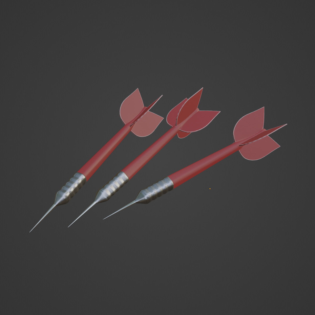 Dart 02 Low-poly 3D model_6