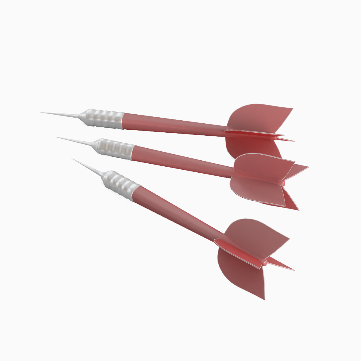 Dart 02 Low-poly 3D model_4