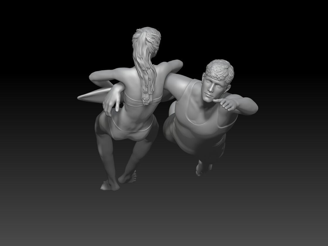 Lifeguard baywatch boy 4 3D print model_3