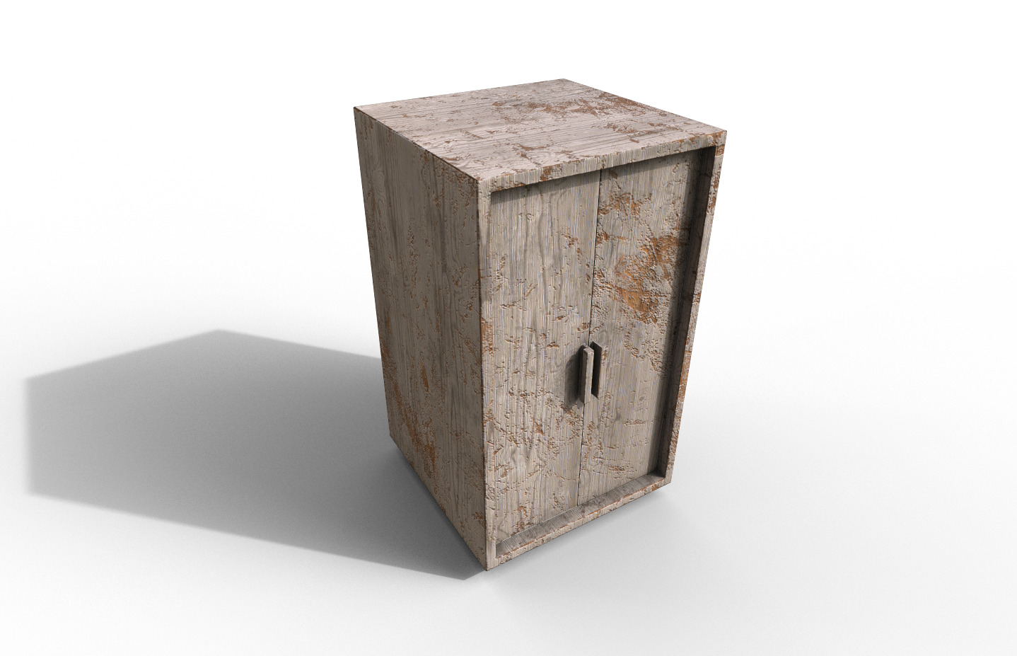 Set Old Modern Furniture 3D Model Terror Low-poly 3D model_8