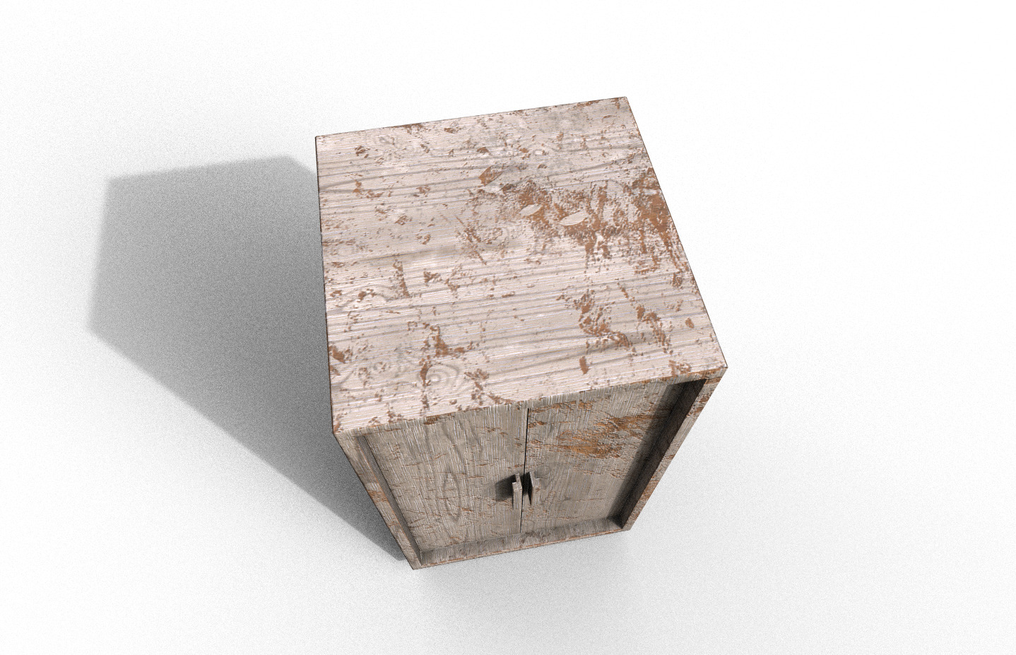 Set Old Modern Furniture 3D Model Terror Low-poly 3D model_6