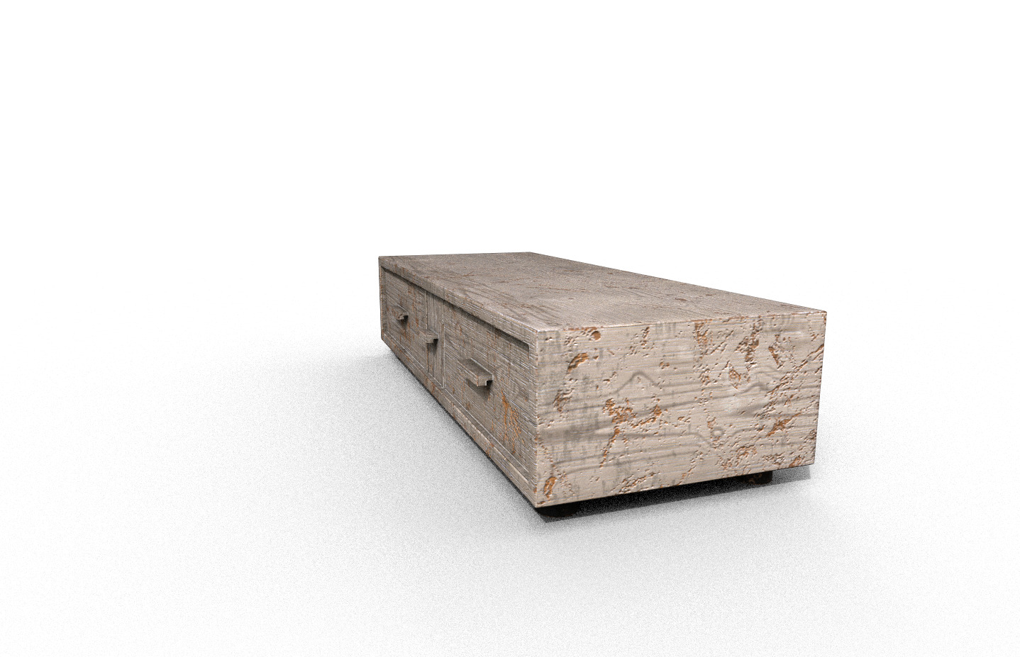 Set Old Modern Furniture 3D Model Terror Low-poly 3D model_28