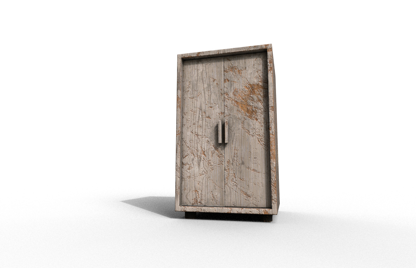 Set Old Modern Furniture 3D Model Terror Low-poly 3D model_7