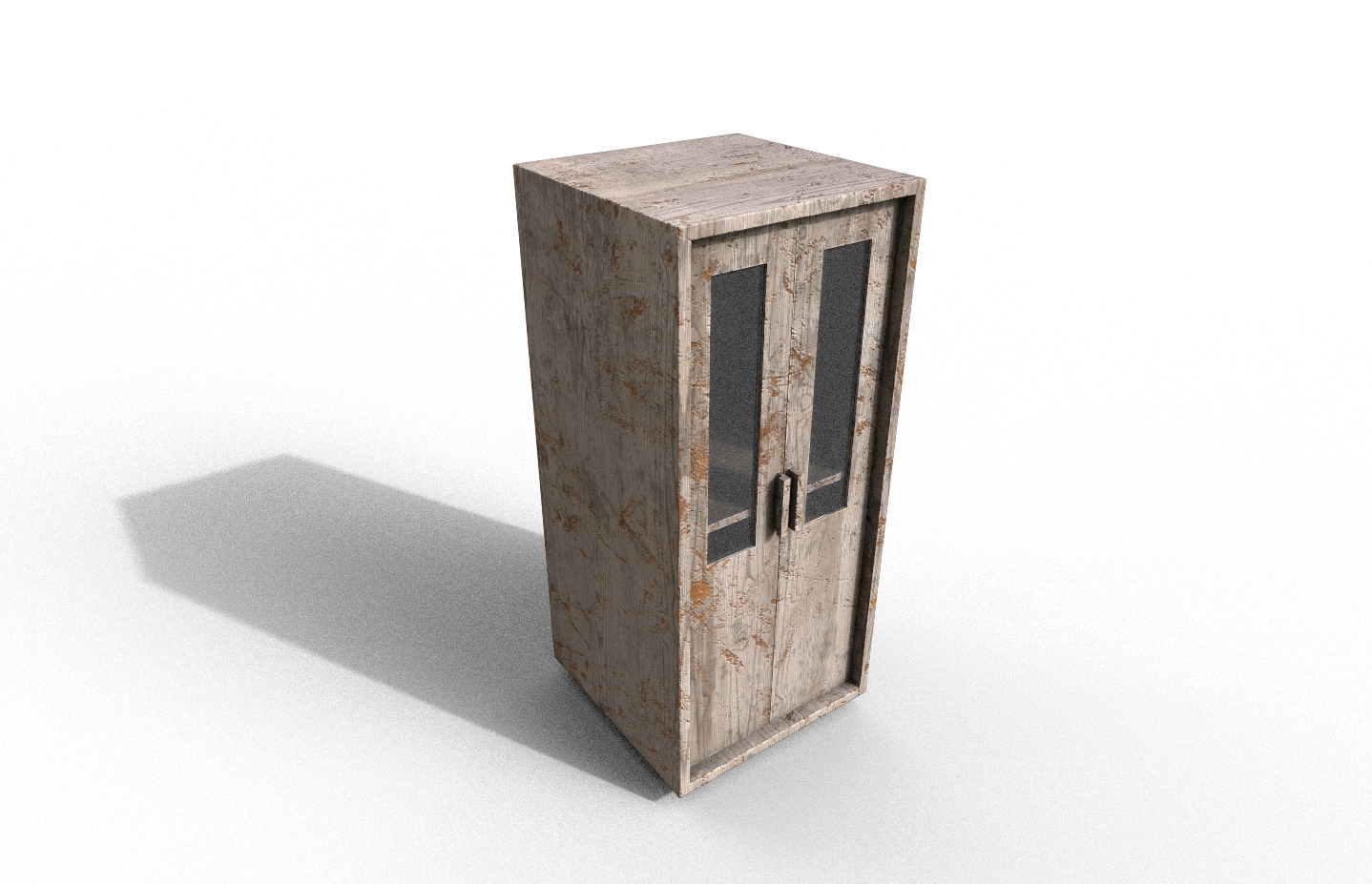 Set Old Modern Furniture 3D Model Terror Low-poly 3D model_14