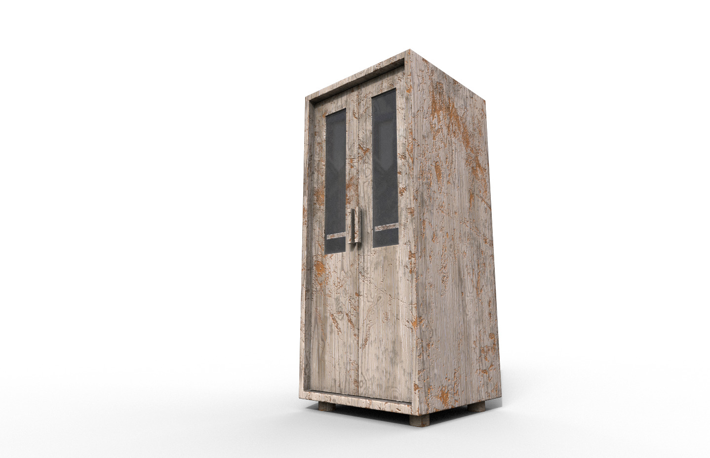 Set Old Modern Furniture 3D Model Terror Low-poly 3D model_12