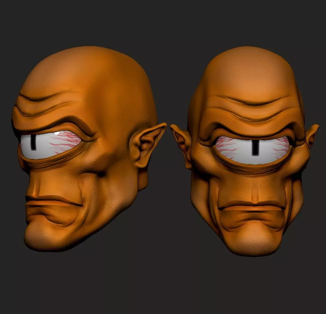 ONE12 Scale HEAD allien 3D print model_0