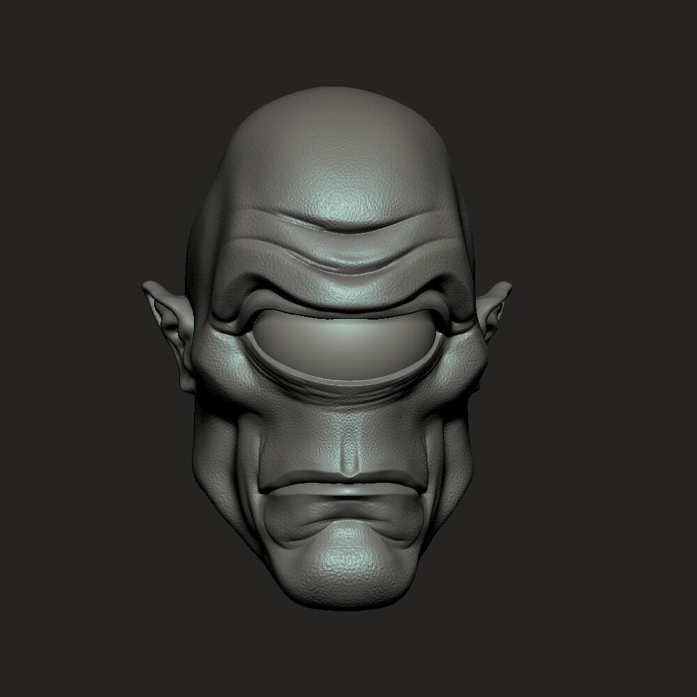 ONE12 Scale HEAD allien 3D print model_1