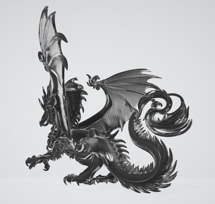 Dragon 3D model_1