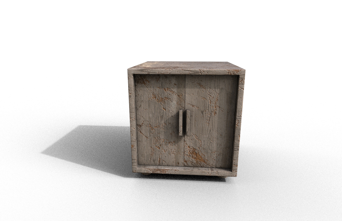 Set Old Modern Furniture 3D Model Terror Low-poly 3D model_5
