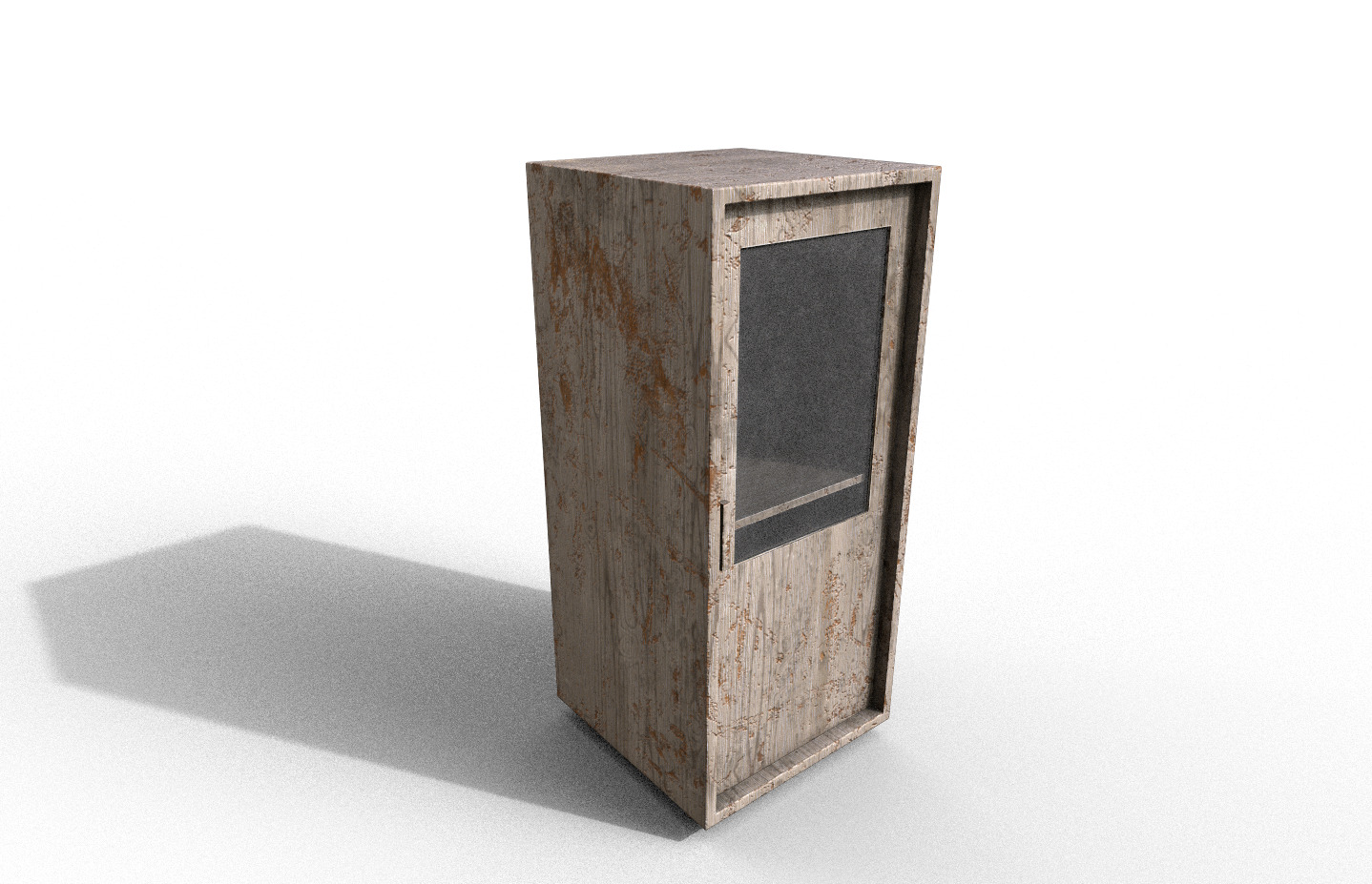 Set Old Modern Furniture 3D Model Terror Low-poly 3D model_4