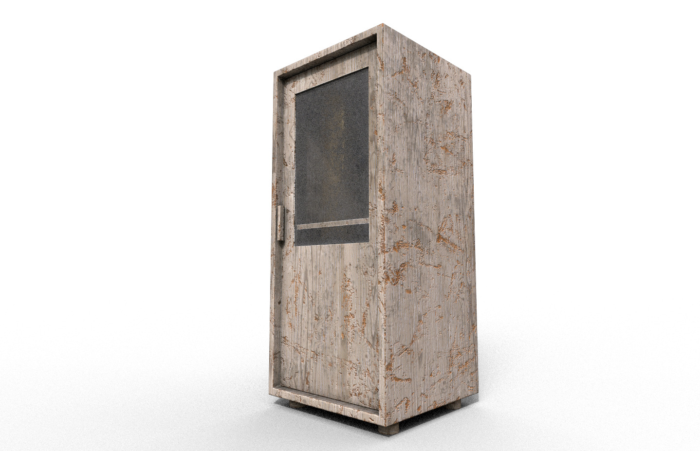 Set Old Modern Furniture 3D Model Terror Low-poly 3D model_13