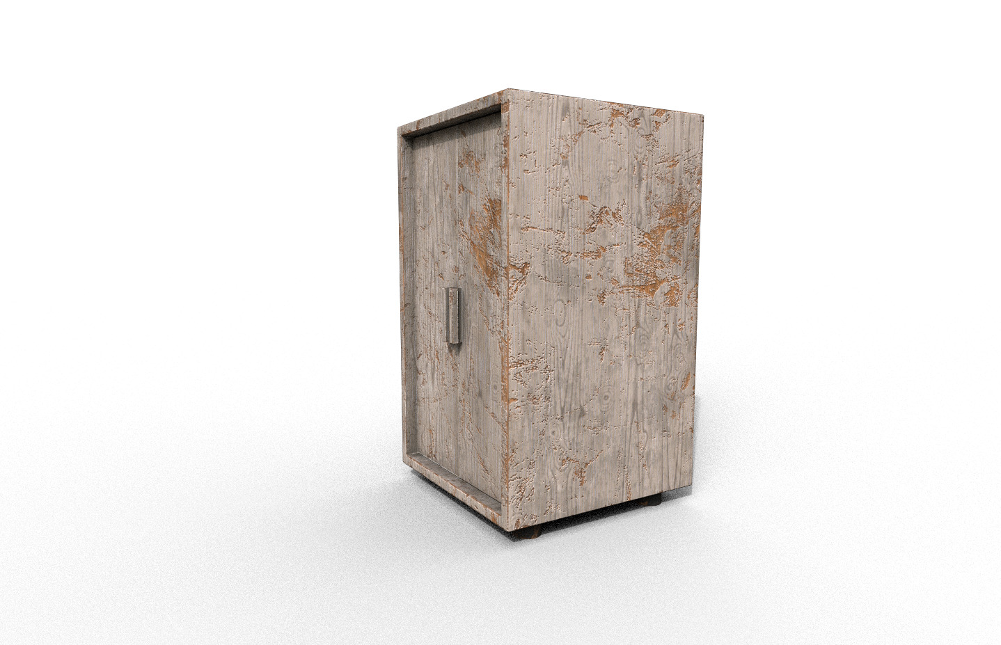 Set Old Modern Furniture 3D Model Terror Low-poly 3D model_11