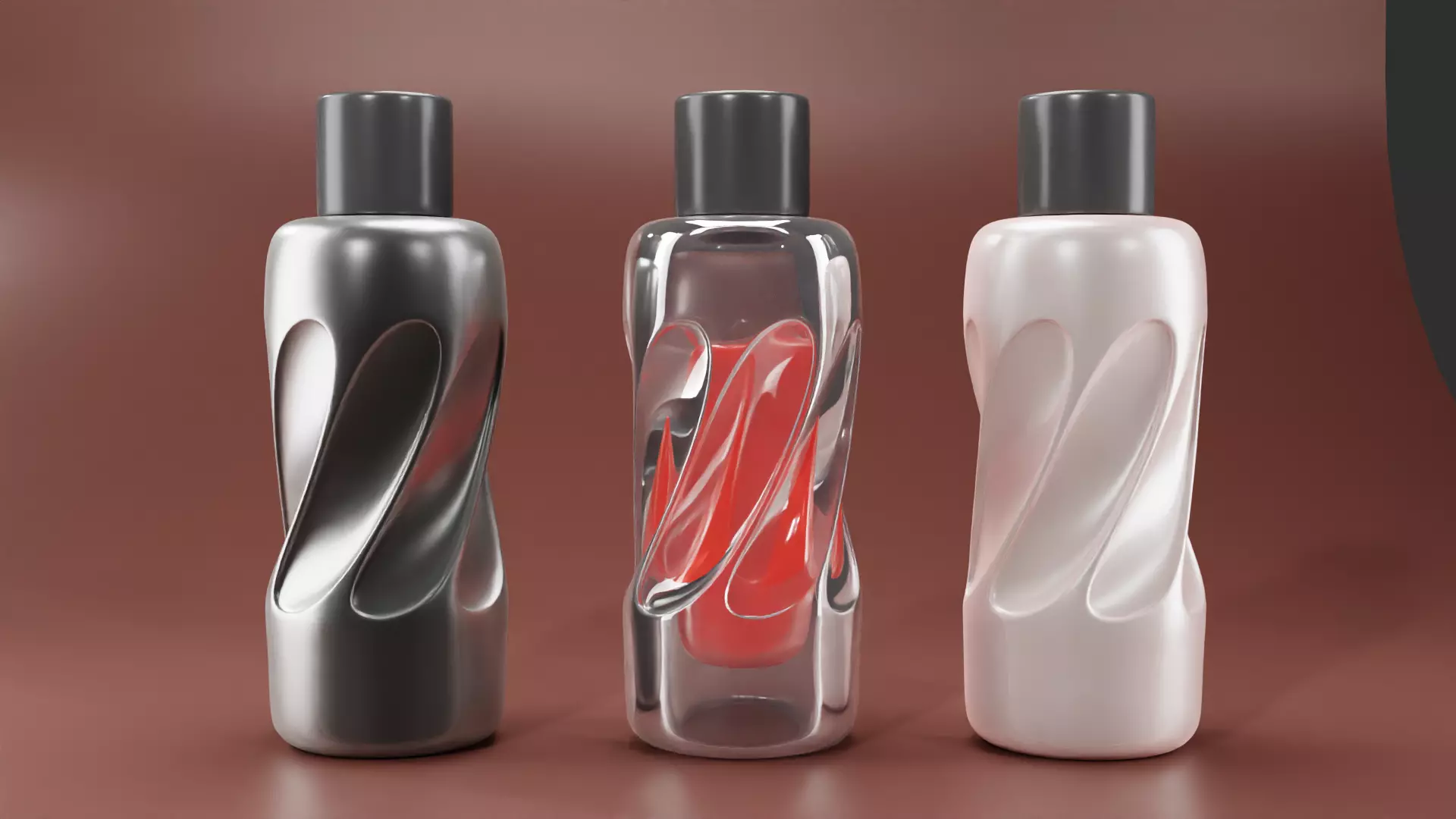 Elegant Perfume Bottle Free 3D model
