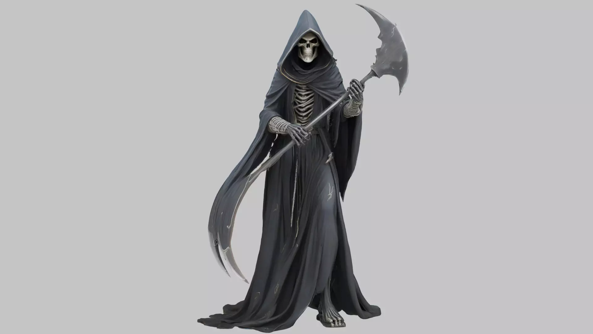 The Enigmatic Reaper Low-poly 3D model_0