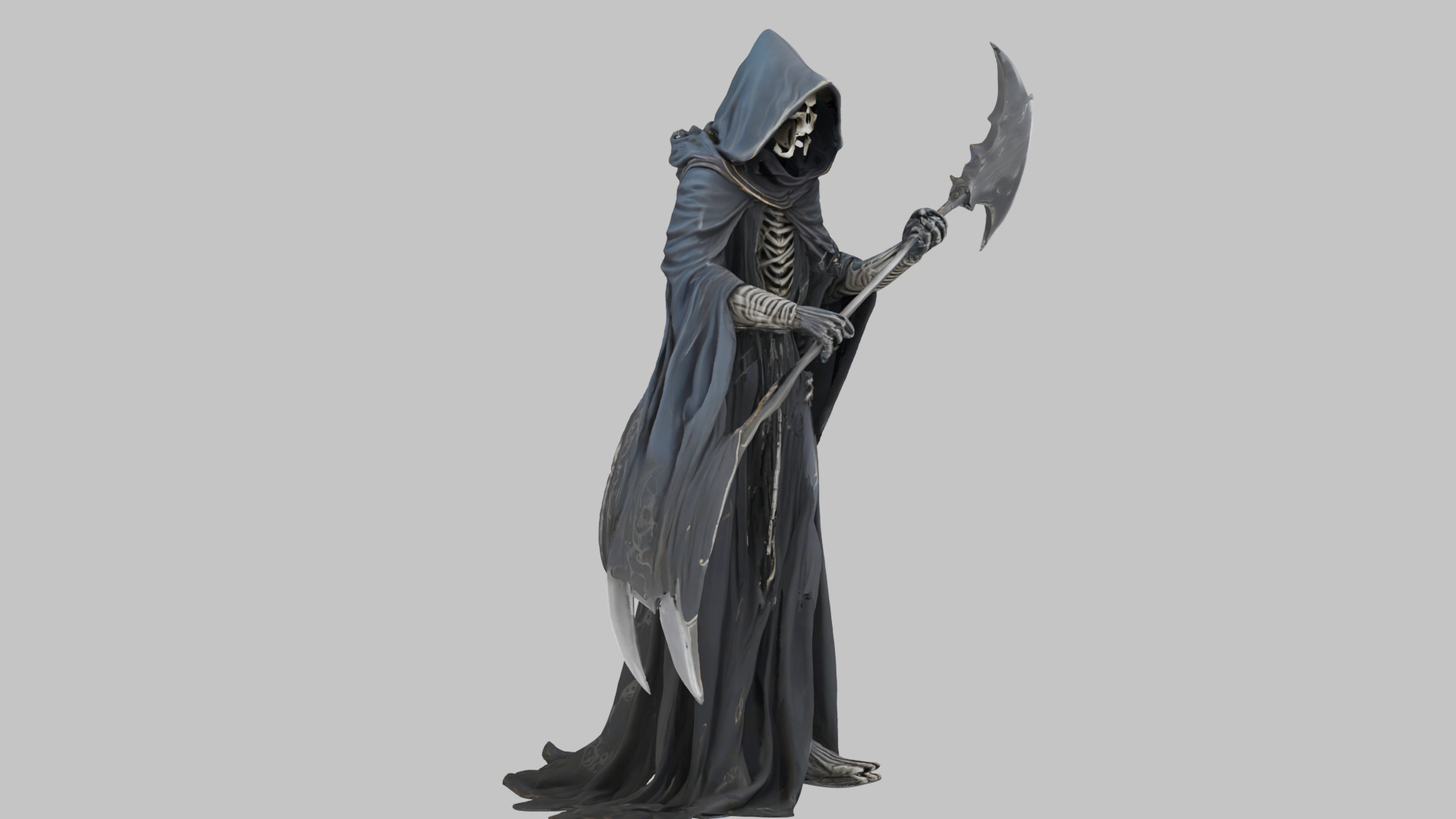 The Enigmatic Reaper Low-poly 3D model_1
