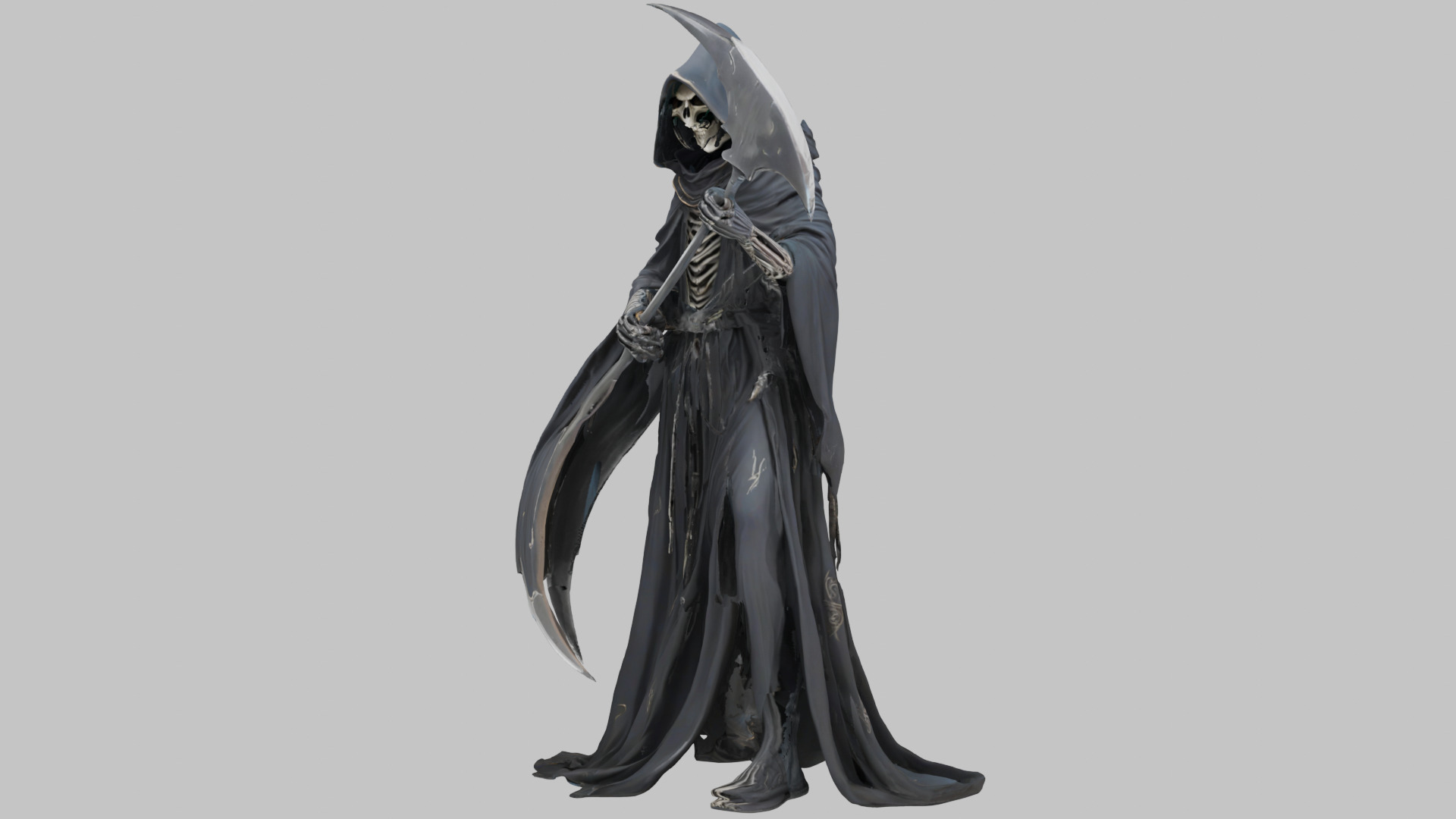 The Enigmatic Reaper Low-poly 3D model_7