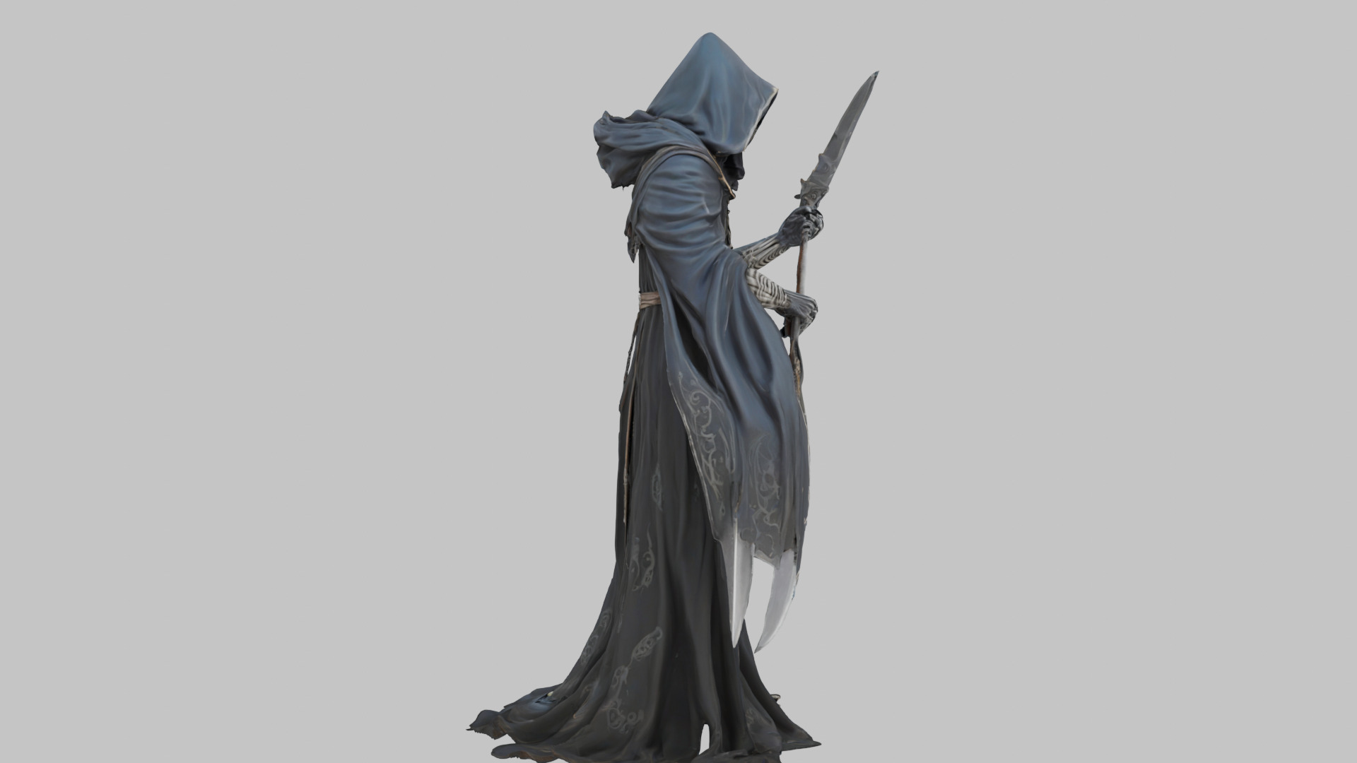 The Enigmatic Reaper Low-poly 3D model_2