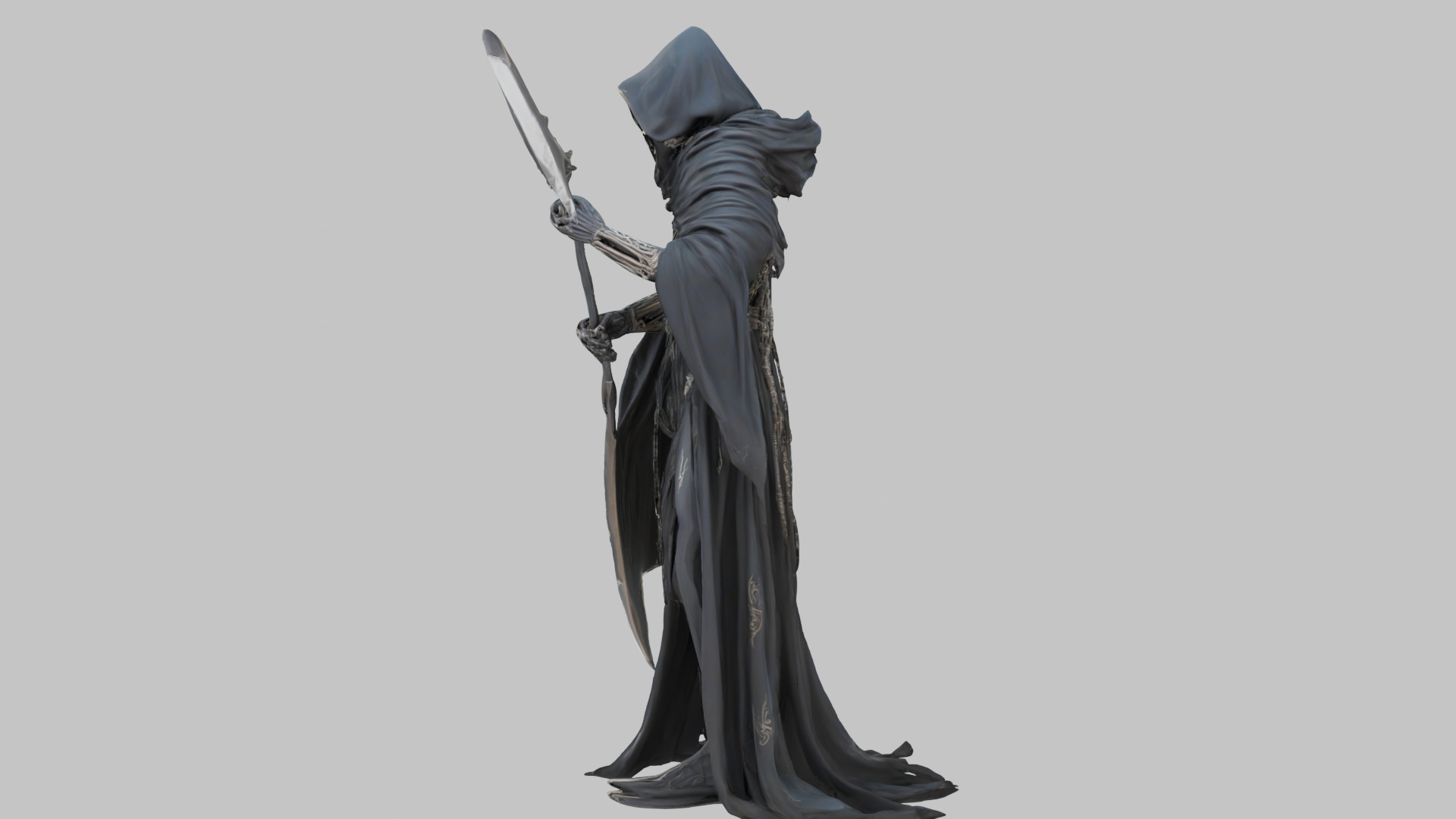The Enigmatic Reaper Low-poly 3D model_6