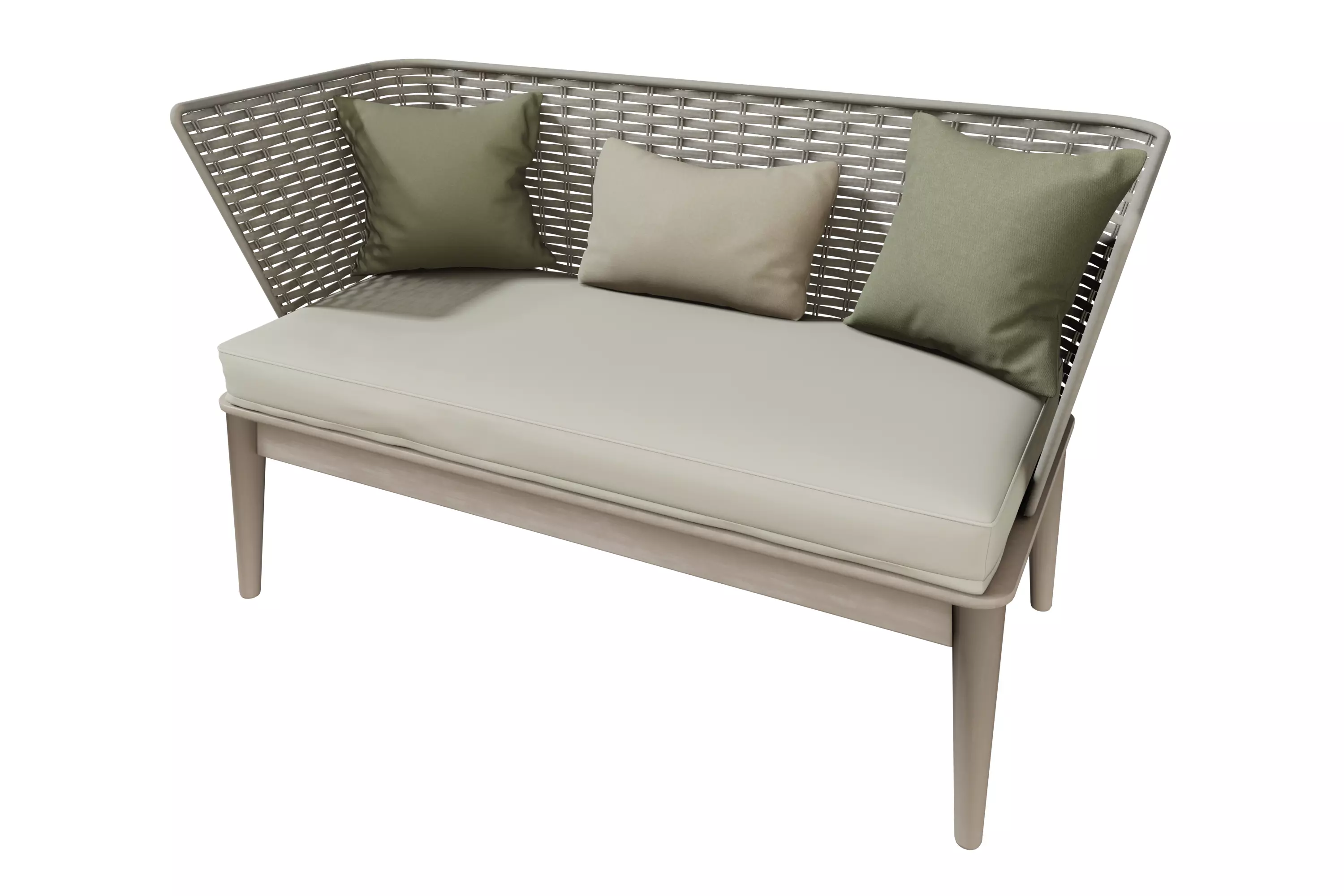 Modern Woven Outdoor Sofa 3D model