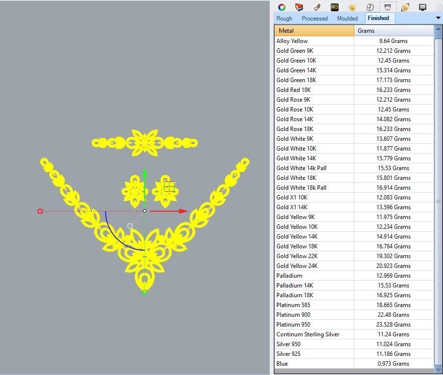 Gold Set  3D print model_6