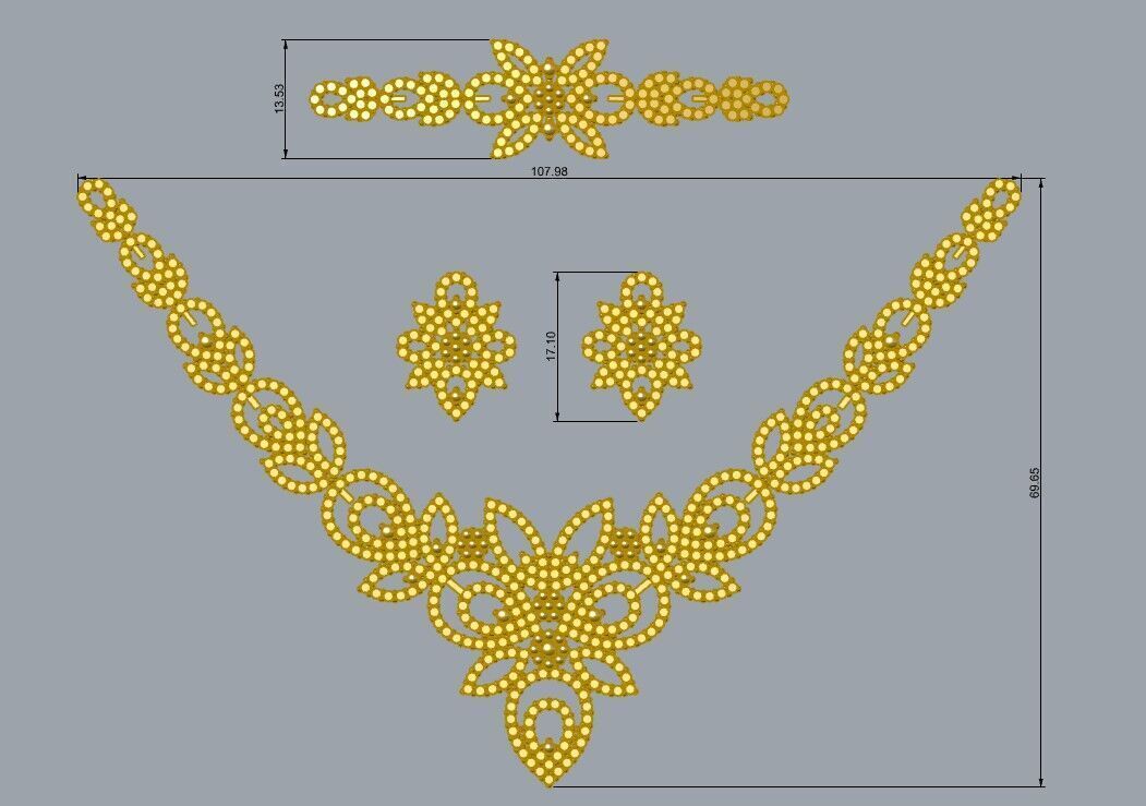 Gold Set  3D print model_2