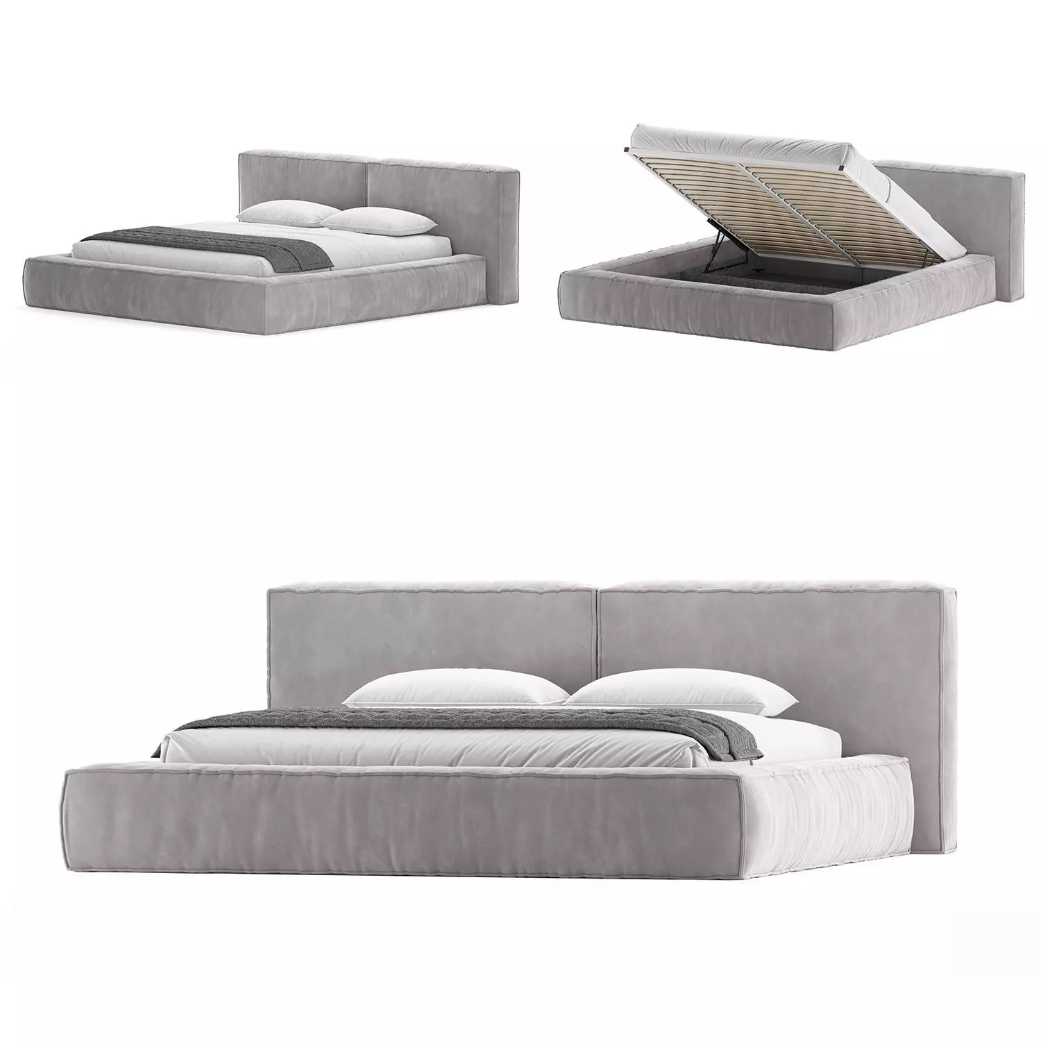 Bed Echoloft 3D model_0