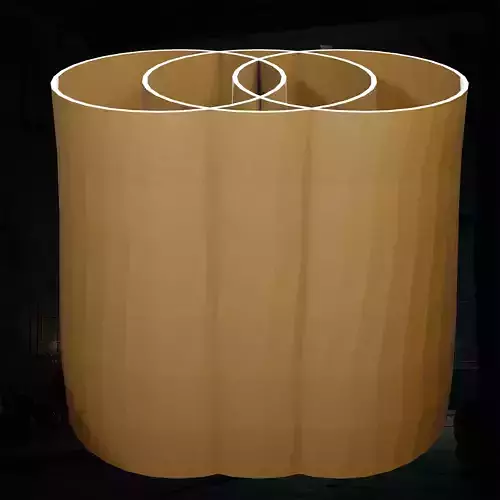 3 way Divided Pencil Holder Desktop Pen Holder Printable File