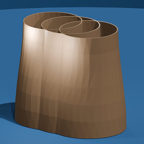 3 way Divided Pencil Holder Desktop Pen Holder Printable File 3D print model