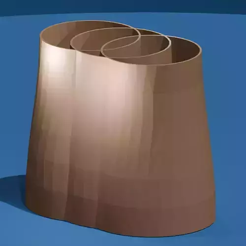 3 way Divided Pencil Holder Desktop Pen Holder Printable File