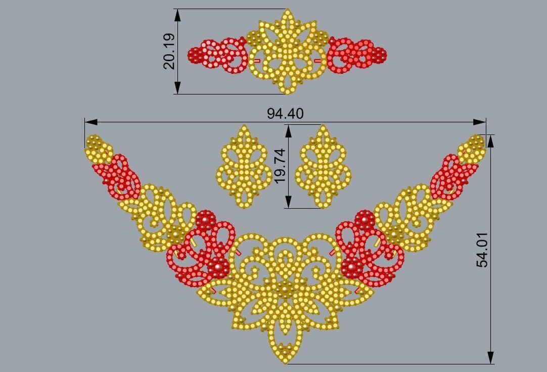 Gold Set  3D print model_2